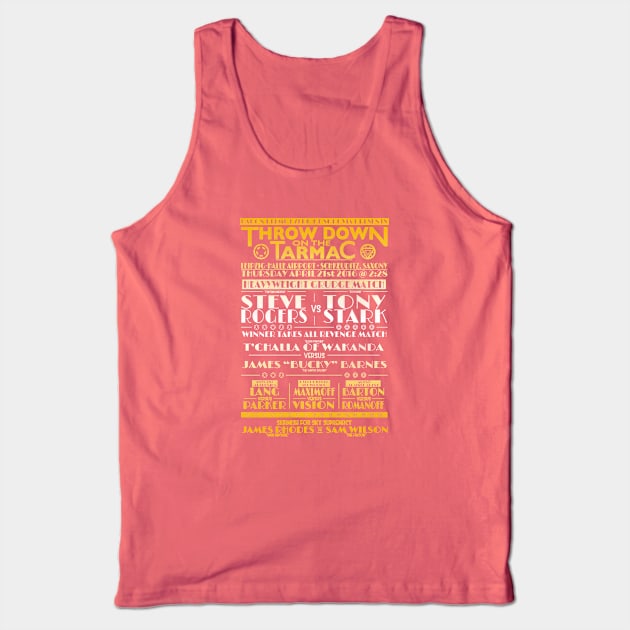 Throw Down on the Tarmac Tank Top by PanicMoon